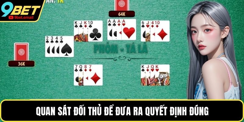 Quan sát đối thủ để đưa ra quyết định đúng